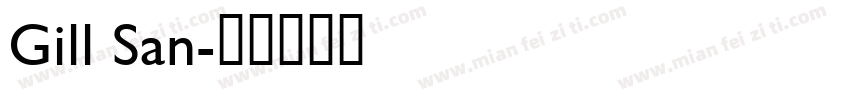 Gill San字体转换
